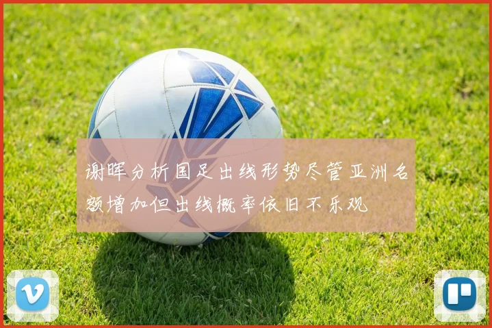 谢晖分析国足出线形势尽管亚洲名额增加但出线概率依旧不乐观